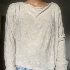 Cream colored long sleeve